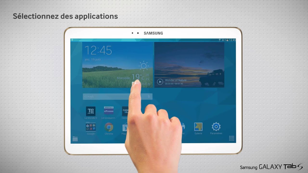 Samsung Galaxy Tab S : Partage écran - YouTube
