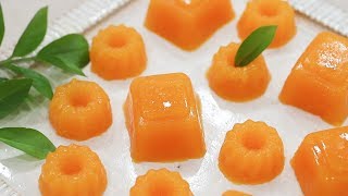 Tangerine Jelly Recipe | 귤젤리, 귤푸딩 만들기 | Gelatin Jelly, Tangerine Pudding | 달쿡 Dalcook