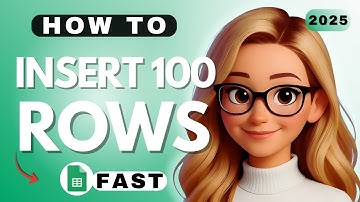 How to Insert 100 Rows in Google Sheets