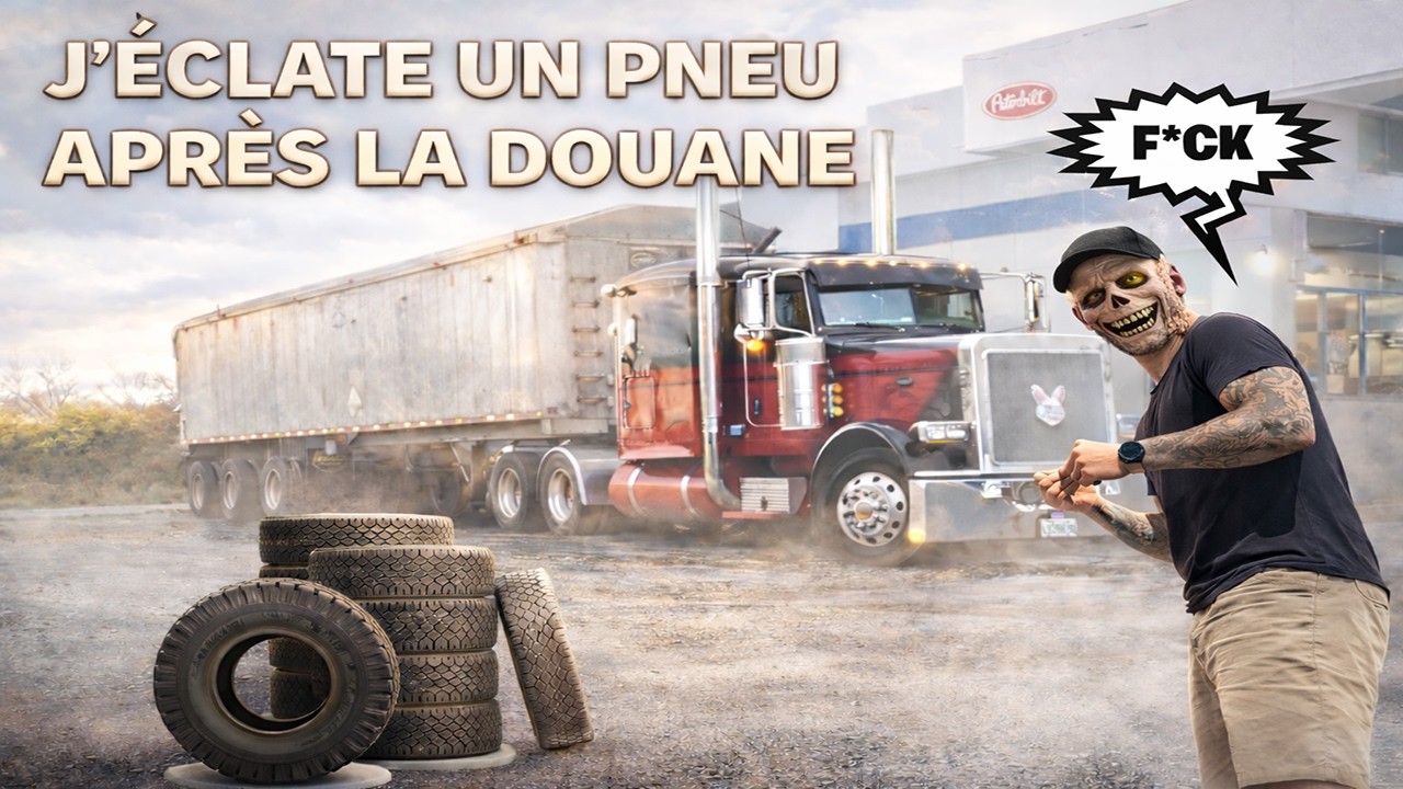 EP 07 - UN PNEU ÉCLATE APRÈS LA DOUANE CANADIENNE - (4K + sous-titres)