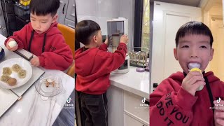 شاهد ذكاء اطفال الصين فى اعمال المنزل