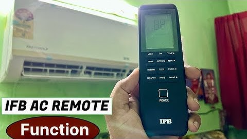 Ifb ac remote function