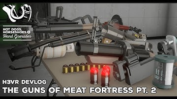 H3VR Devlog: The Guns Of Meat Fortress Pt. 2 - Adapting EVEN MORE TF2 Firearms To Virtual Reality