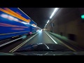 The longest Road Tunnel in the Alps Gotthard 4K