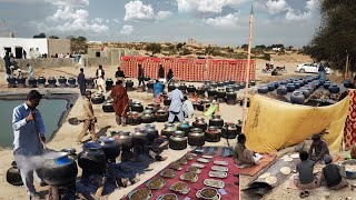 Desert Wedding Food Preparation at Pak-India Border - 4000 People Mega Wedding