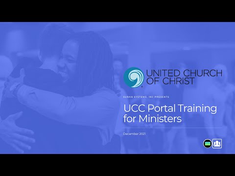 UCC Portal Training for Ministers