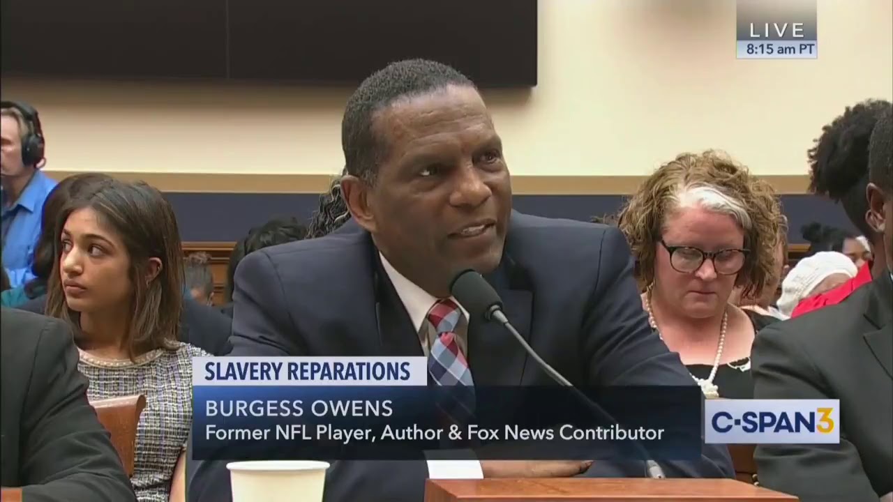 Burgess Owens testimony to Congress at reparations hearing - 6/19/19