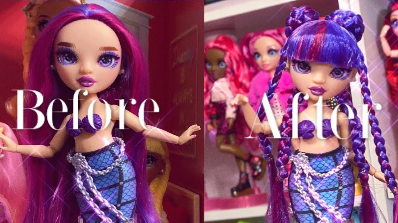 Rainbow High Emi Vanda Mermaid Makeover 💜🧜🏼‍♀️