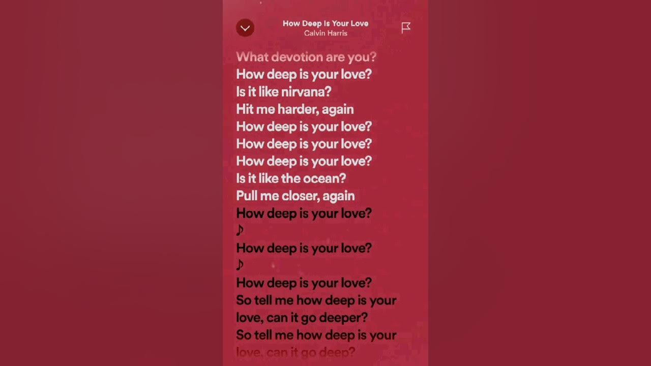 How Deep Is Your Love - Calvin Harris & Disciples #howdeepisyourlove