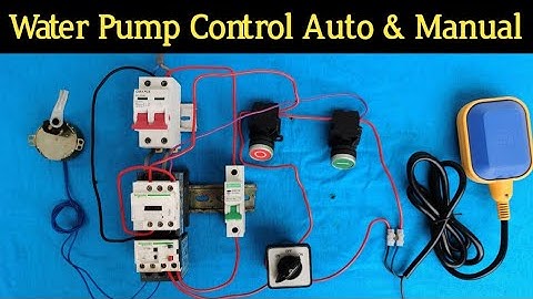 float switch connection auto & manual single phase water pump ( automatic water level controller )