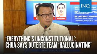 Everythings Unconsutional Chua Says Duterte Team Hallucinating