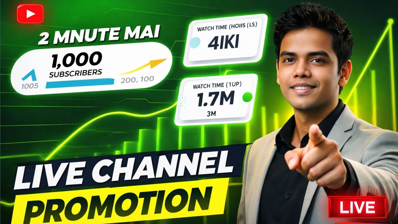  Live Channel Promotion 🚀 | Free Subscribe 💥 | Channel Check & Support | Grow Fast 2026