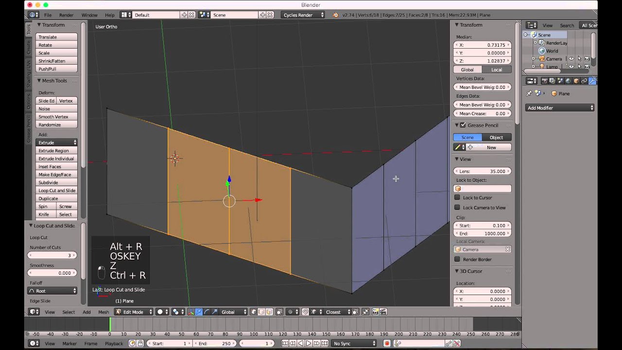 Blender 3D basics tutorial - How to Merge Vertices - YouTube
