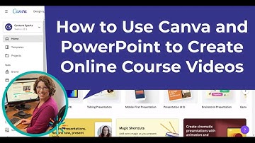 Create Canva Online Course Presentations with PowerPoint