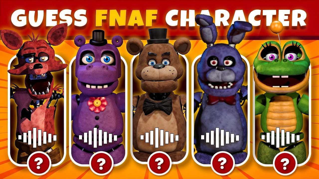 Угадайте персонажей FNAF по эмодзи и голосовым репликам — викторина по FNAF | Бонни, Фокси, Фредди