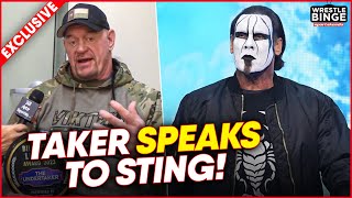 The Undertaker sends a message to Sting