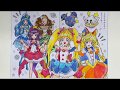Sailor moon × Star☆Twinkle スタプリメンバーをセーラームーンカラーに変えてみたよ♪