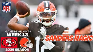 San Francisco 49ers Vs. Cleveland Browns FULL GAME Highlights Week 13 | 2025 NFL Highlights