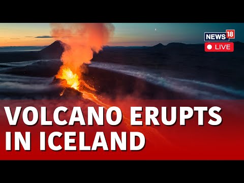 Iceland Volcano Eruption LIVE | Iceland Volcano Erupts Near Grindavik After Weeks of Earthquakes