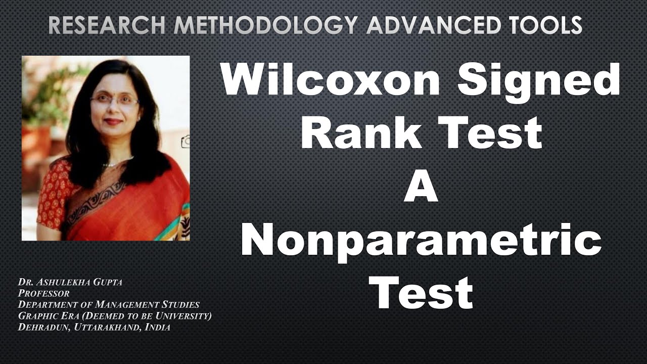 Signed Rak Wilcoxon Signed Rak Test A Nonparametric Test(nonparametric test ...