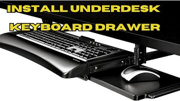 How To Install An Under Desk Keyboard Drawer In 60 Seconds!