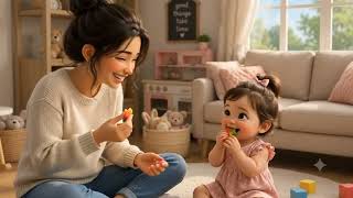 💻👧 Work From Home with My Little Princess | Cute Mom & Daughter Moments ❤️ #kidsanimation #viral