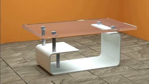 3ds Max | Creating a textured glass top center table with V-Ray Rendering | Neha CADD World
