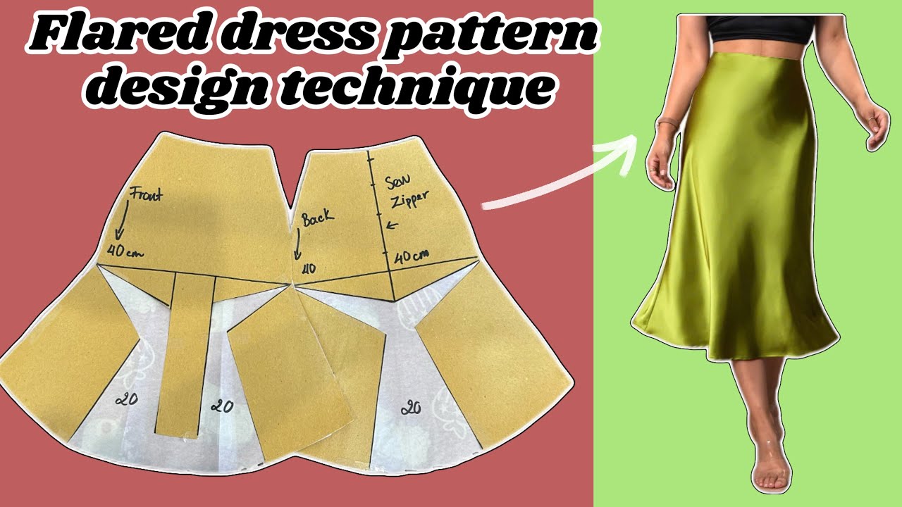 🫶🏻🪡👗Секрет создания идеальной формы для ног в шелковой юбке (модель расклешенного платья)✂️