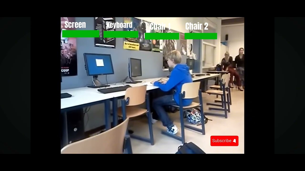 Kid rages in school and breaks the computer - YouTube