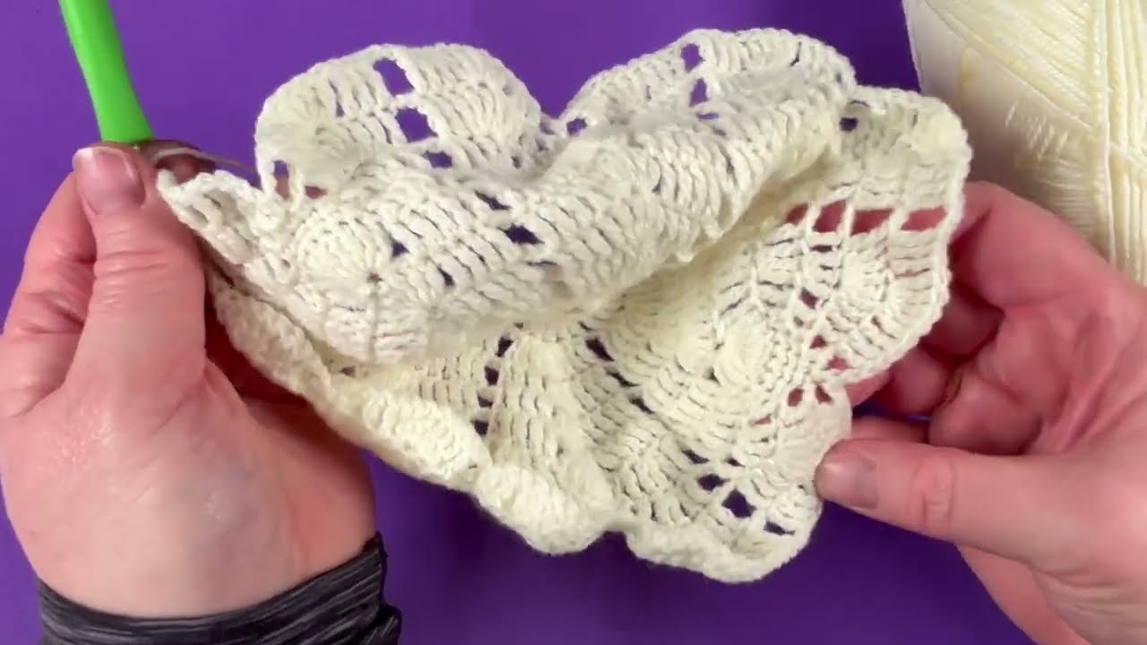 Making a crochet circular shawl – Round10 - Ideal as a baby’s blanket