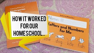 Handwriting without Tears/how it worked in our homeschool