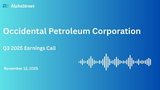 OXY Stock Occidental Petroleum Corporation Q3 2025 Earnings Call