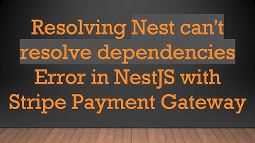 Resolving Nest can