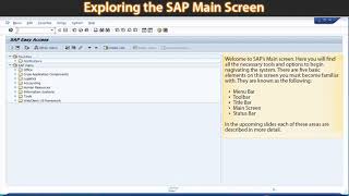 02 Main Screen Elements and Toolbars (SAP LEARNING)