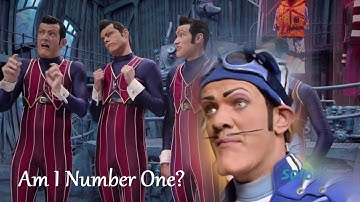 We are number one but every one is replaced with Robbie asking if he