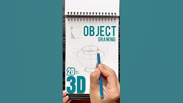 #2d to #3d  #objectdrawing #nata #jeebarch #nid #howtodraw #drawingtutorial #2d3d #exampreparation