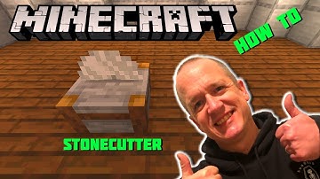 How to CRAFT and USE a STONECUTTER in Minecraft