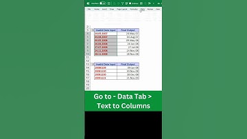 Split Text into Different Columns - Text to Columns #shorts