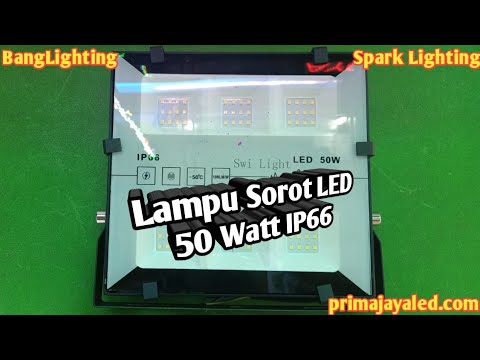 Review Lampu Sorot LED Philips 70w dan perbandingan dengan lampu sorot 50w Biasa.. 