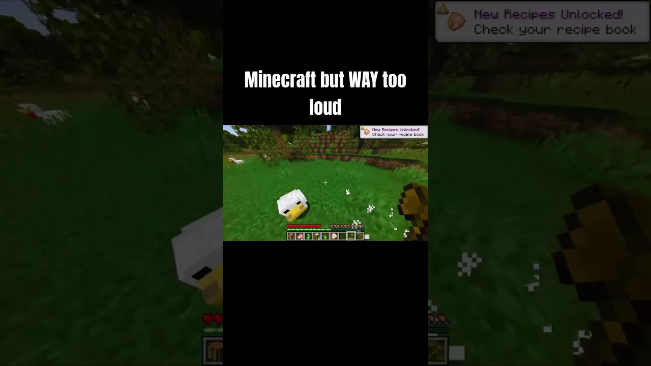 Minecraft but WAY too loud