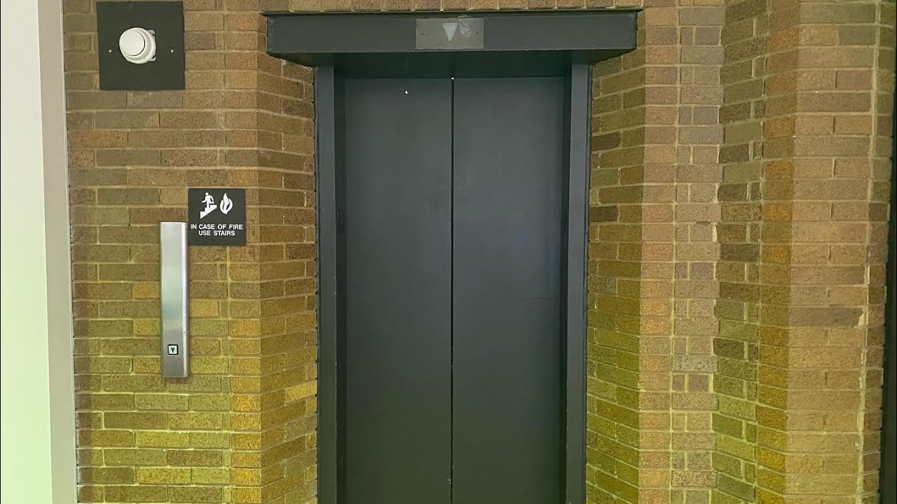 “Scenic” Long Modded Montgomery Traction Elevator @ Brookens Library UIS, Springfield, IL