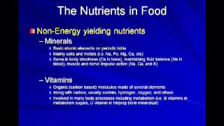 Overview of Nutrition Chapter 1