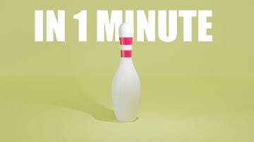 How to create a Bowlin Pin in 1 Minute in Blender Tutorial