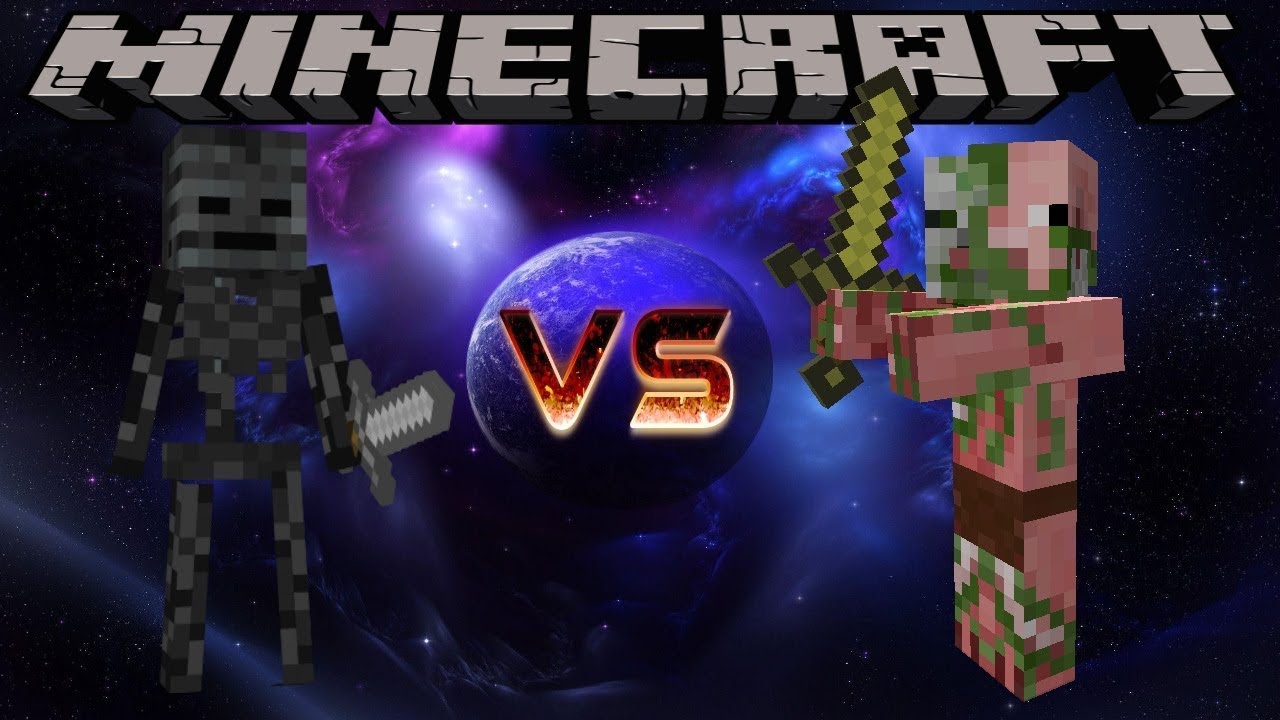 WITHER SKELETON VS ZOMBIE PIGMAN - MINECRAFT 112.11212.12 (MOB BATTLE) WITHER SKELETON VS ZOMBIE PIGMAN - MINECRAFT 112.11212.12 (MOB BATTLE)