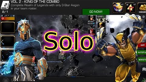 This Is How I Soloed Wolverine In Realm Of Legends With 3 Star Aegon! No Despair! | Carina Challenge