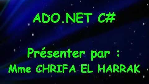 Ado.net(Crystal Reports) TP16: Créer et Modifier des États de Sorties