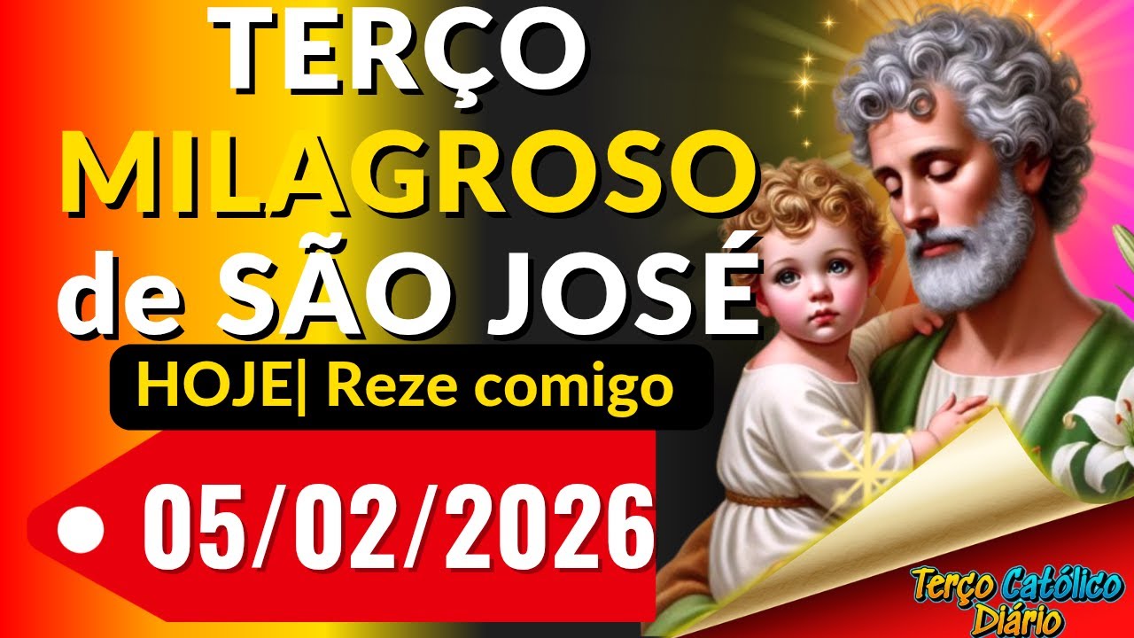 TERÇO MILAGROSO DE SÃO JOSÉ HOJE- REZE AGORA MESMO
