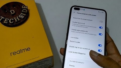 How to double tap to on/off screen Realme 6 Pro