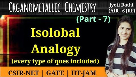 Isolobal analogy in Organometallic chemistry|Isolobal fragments Problems|CSIR-NET GATE chemistry