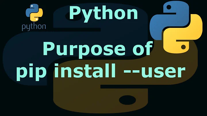 Python What is the purpose pip install --user